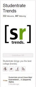Studentrate Trends on Pinterest