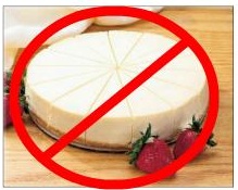 Say no to cheesecake