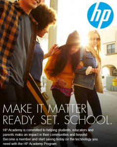 HP Ad: Make It Matter. Ready. Set. School.