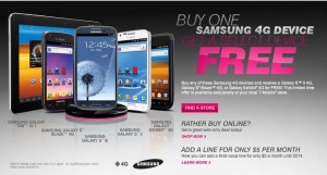 T-mobile ad: Buy a Samsung Device, Get One Free