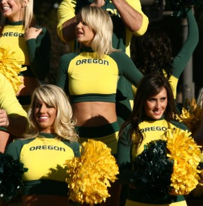 University of Oregon cheerleaders