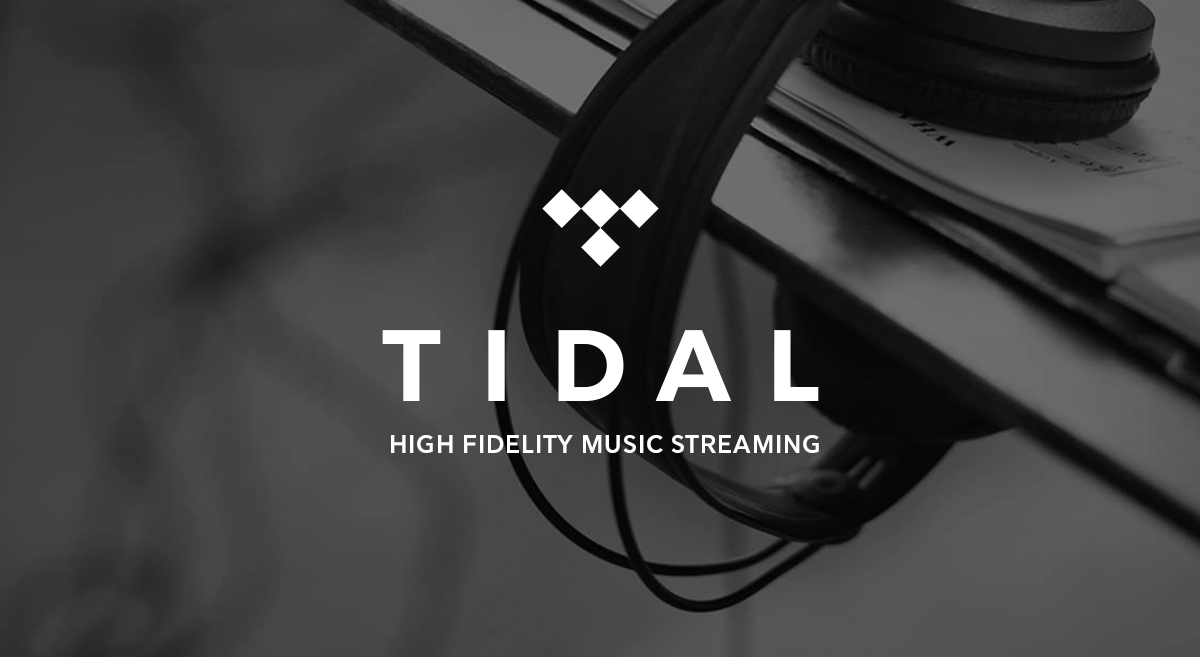 Tidal's homepage.