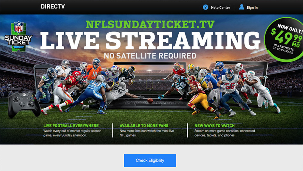 DirecTV - Ticket Streaming NFL Sunday Gameday ticket