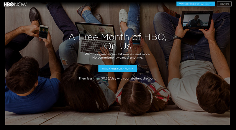 HBO Now - A Free Month for Students