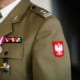Polish soldier displays medals on his Land Forces dress uniform