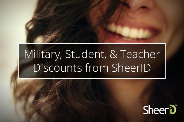 Military, Student, and Teacher Discounts from SheerID, smiling woman in background