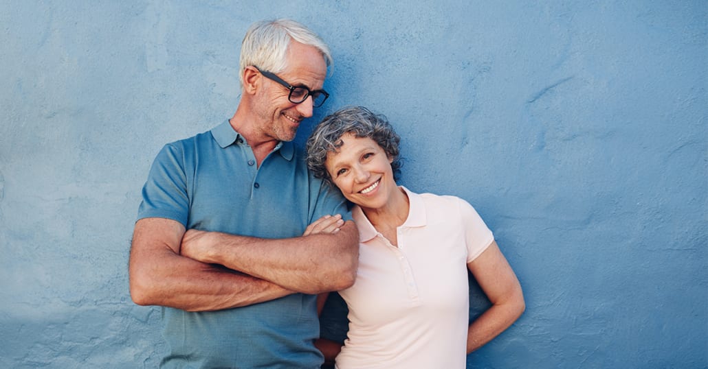 A happy senior couple. Seniors prefer an age verification process that relies on digital verification to confirm their eligibility for a gated, exclusive offer.