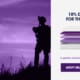 A soldier in the field at twilight is part of a customer acquisition ad promoting Purple's 10% discount for the military.