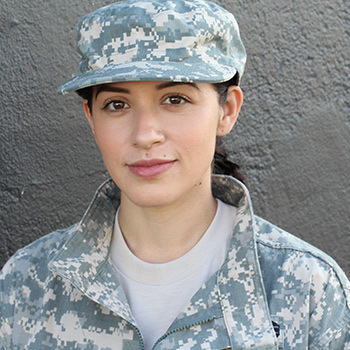 A female soldier who responded to T-Mobile's marketing to the military.