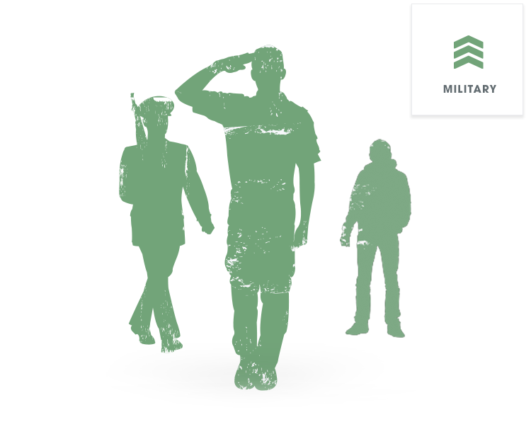 Militärisches Segment-Symbol