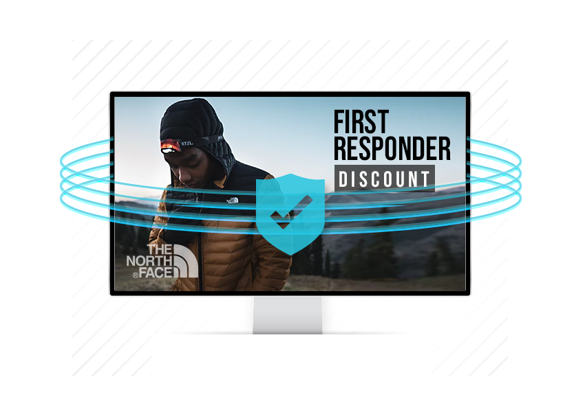 First Responder North Face Discount on screen from SheerID