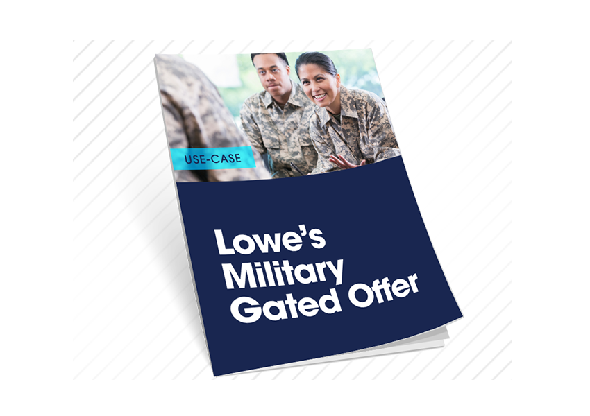 Lowes Military Gated Offer User case from SheerID