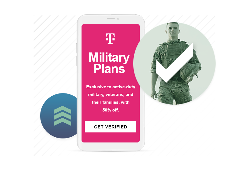 T-Mobile Military Plans on phone from SheerID