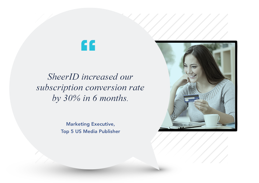 SheerID increased our subscription conversion rate by 30% in 6 months