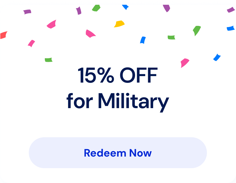 15% off for military