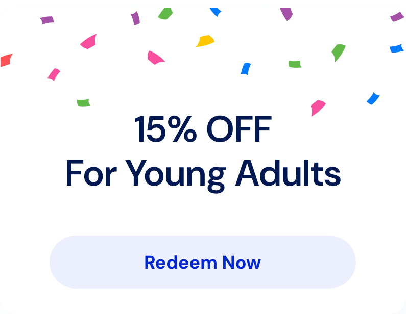 15% off for young adults.