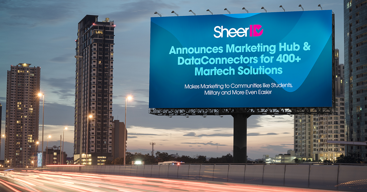 SheerID announces marketing hub and DataConnectors for 400+ Martech solutions on billboard.
