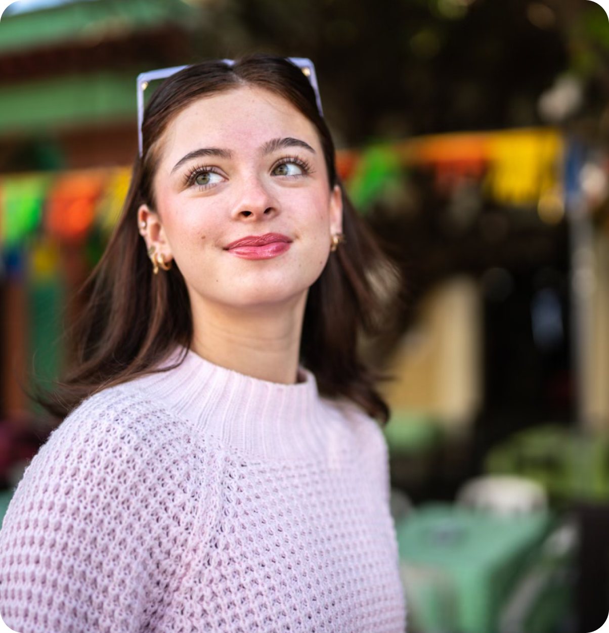 Portrait of a young woman.